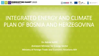Integrated Energy and Climate Plan for Bosnia and Herzegovina