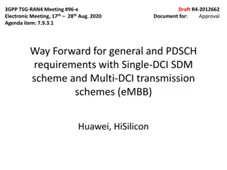 Draft Approval Document for General and PDSCH Requirements with Single-DCI and Multi-DCI Transmission Schemes