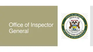 MDHHS-OIG Overview: Responsibilities and Administration