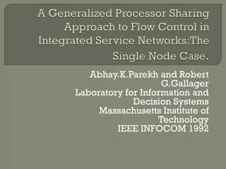 Control of Congestion and Flow in Integrated Service Networks