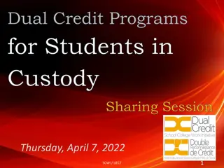SCWI/IJECT Webinar on Dual Credit Program for Students