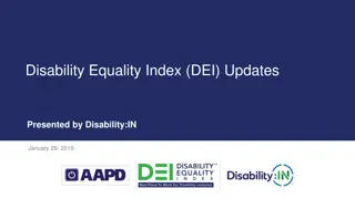 Disability Equality Index (DEI) Overview