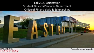 Important Deadlines and Financial Aid Information for Fall 2023 Orientation