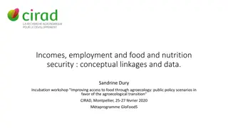 Linkages between Incomes, Employment, and Food Security