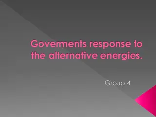 Governments' Response to Alternative Energies