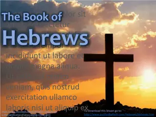 Overview of The Book of Hebrews