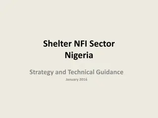 Nigeria Shelter & NFI Sector Strategy