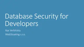 Database Security Best Practices and Common Vulnerabilities