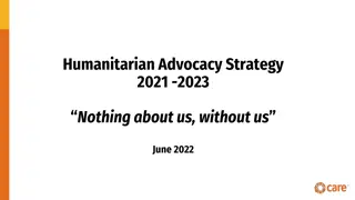 Humanitarian Advocacy Strategy 2021-2023 Overview