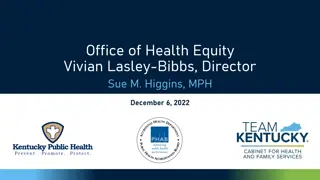 Office of Health Equity - Promoting Health Equity in Kentucky