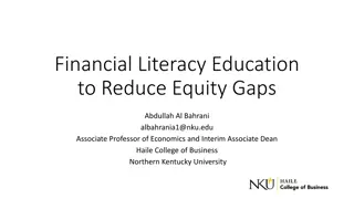Financial Literacy Education for Equity