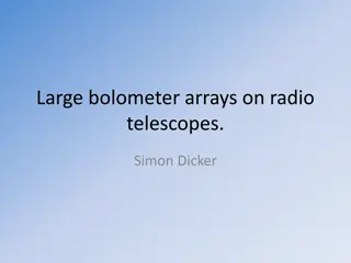 Large Bolometer Arrays on Radio Telescopes: Simon Dicker