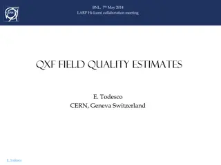 QXF Field Quality Estimates and Systematic Uncertainty in High-Field Magnets
