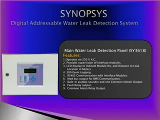 Water Leak Detection Panel SY3618 Features