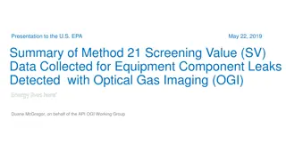 Optical Gas Imaging for Equipment Component Leaks Screening
