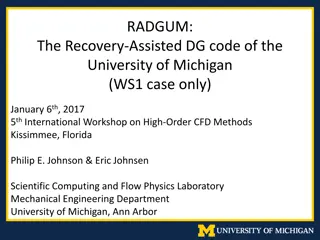 Recovery-Assisted DG Code Overview at University of Michigan