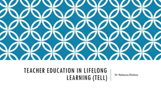 Teacher Education in Lifelong Learning Network Objectives