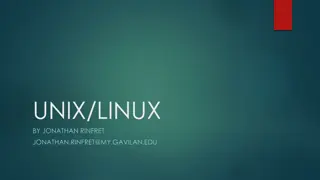 Introduction to UNIX and Linux Operating Systems