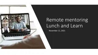 Challenges and Strategies in Remote Mentoring