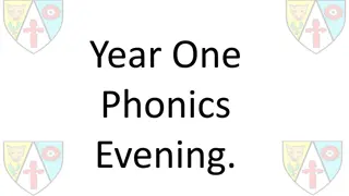 Year One Phonics Evening - Assessment, Terminology, and Activities
