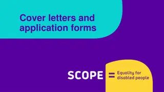 Mastering Cover Letters & Applications