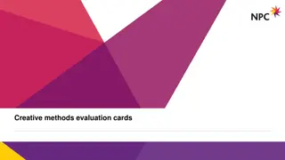 Creative Methods Evaluation Cards & Tips for Using Creative Methods