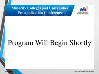 Program Will Begin Shortly
