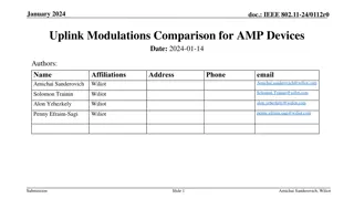Uplink Modulations Comparison for AMP Devices