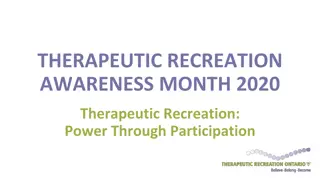 Therapeutic Recreation Awareness Month 2020