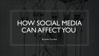 HOW SOCIAL MEDIA  CAN AFFECT YOU