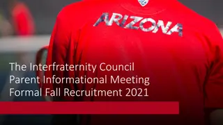 Interfraternity Council Fall Recruitment 2021 Information