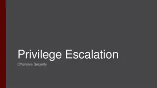 Privilege Escalation