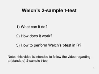 Welch's 2-Sample T-Test: Understanding Variance Equality