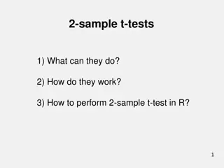 2-Sample T-Tests: Application and Interpretation