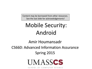 Mobile Security: Android Devices and Threats