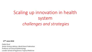 Challenges and Strategies in Scaling Up Innovation in Health Systems