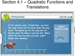 Quadratic Functions and Translations