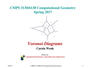 Computational Geometry: Voronoi Diagrams and Applications