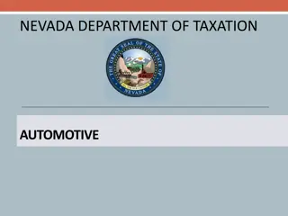 Nevada Department of Taxation: Automotive Sales Tax Guidance