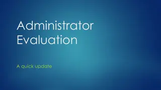 University Administrator Evaluation Overview