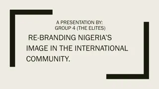Re-Branding Nigeria's Image in International Community