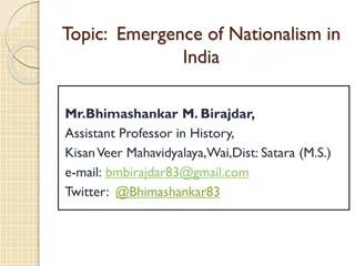 Emergence of Nationalism in India: Understanding National Identity