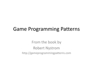 Game Programming Patterns by Robert Nystrom - Design Patterns and Advice
