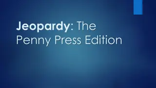 Jeopardy: The Penny Press Edition