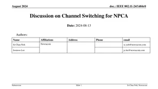 Discussion on Channel Switching for NP-CAs in IEEE 802.11-24