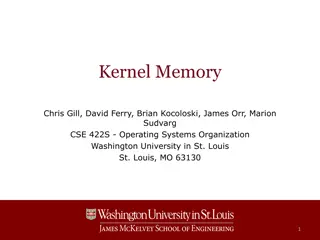 Kernel and User Virtual Memory