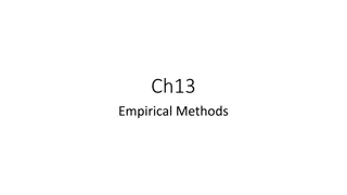 Introduction to Empirical Methods in Statistical Computations