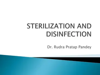 Cleaning, Disinfection, and Sterilization