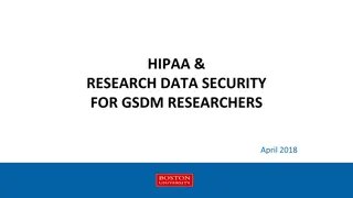 HIPAA and Research Data Security Awareness