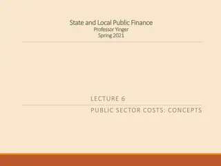 Public Sector Costs: Production and Cost Concepts